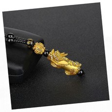 신년 새해 비휴 목걸이 재물운 염주 케이스 포함 전통 장식 부적