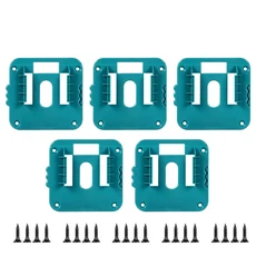 Makita 18V 리튬 이온 배터리 보관함 용 1/2/5PCS 홀더 BL1860 도크, 01 빠른  Mainland, 02 5pcs with screw
