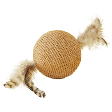 월간리빙 고양이 장난감 공, 1개, 브라운