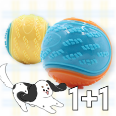 럭키웨이 나는야짱쎈 강아지 삑삑이 공 1 + 1, 2개