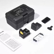 迷你紅點瞄準器 金屬鏡框 附工具組, 1個