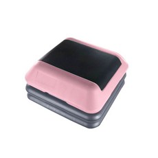 미니스텝박스 높이조절, 핑크 그레이받침대2개포함 로고 없음