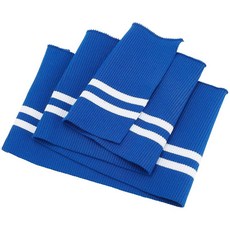 베네크리에이트 2Pcs 탄성 섬유 리브링 원단 블랙 스트라이프 패턴 니트 허리밴드 리브 웰트 커프스 의류 트리밍 및 에지링용 넥 밴드 5 5x37 5인치 두께 2mm, Medium Blue