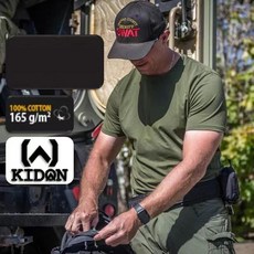 [데일리 밀리터리] 미군용품 1인용 쿨기어 전술 순면 티셔츠, M (110125근), 주문 제작 가능