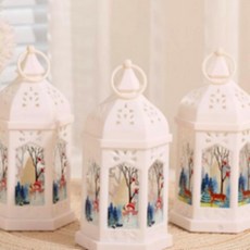 은은한 램프 고풍스러운 빛 로맨틱화이트 촛불, 사슴