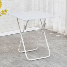 철제테이블 원형 접이식 철제 2인 테이블 야외 직경 60cm 원형 카페 접이식 60CM 녹, AJ. 화이트