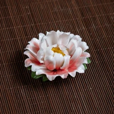 무형문화유산 시뮬레이션 수제 모란 꽃 세라믹 라인 향기로운 좌석 다도 드, 05 02