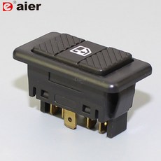 Daier 자동차 트럭 차량용 범용 6 핀 DPDT 자동 전동 윈도우 스위치 버튼 녹색 LED 20A 12VDC 2