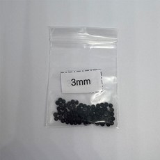 無品牌 DIY手工公仔毛絨玩具眼睛配件 8+10+12mm 200顆, 1個, 3mm  (100顆)