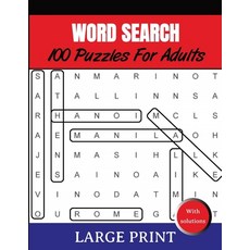 Word Search Puzzles For Adults Large Print With Solutions: Word Search Book for Adults Teens 100 Pu... Paperback, Independently Published, English, 9798706581275