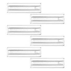 서랍 칸막이 확장형 정리함 투명 플라스틱 분리대 조절 가능한 삽입물 옷장용, 03 6pcs