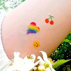 로컬코리아 타투스티커 레인보우 판박이문신