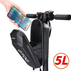 GTOG 전동킥보드가방 전기 자전거 핸들바 생활방수 퀵보드 5L대용량, 1개, 검정