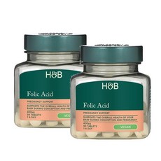 홀랜드앤바렛 엽산 400ug 타블렛 Holland & Barrett Folic Acid, 2개, 90정