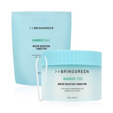 브링그린 대나무 히알루 수분 부스팅 토너 패드 리필 기획 80매+80매