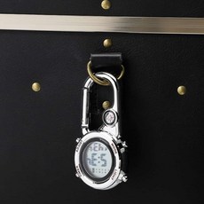레드 카라비너 나침반시계 캠핑시계 스포츠전자시계