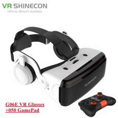 기존 VR 가상 현실 VR 안경 Vrgame Google Cardboard Box 헤드셋 헬멧 시계 스마트 폰용 3D 비디오 무선 로커, China Mainland, G06E add 050 gamepad
