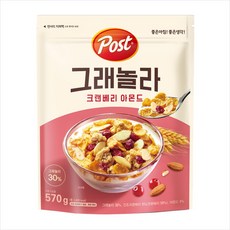 포스트 그래놀라 크랜베리 아몬드 시리얼, 570g, 1개