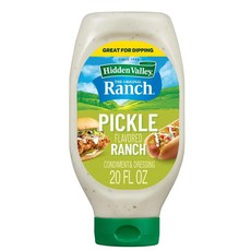 히든벨리 이지 스퀴즈 피클 플레이버 랜치 드레싱 Hidden Valley Pickle Flavored Ranch, 1개, 591ml