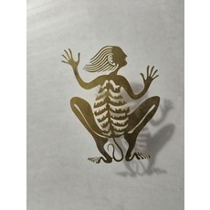 皮影藝術銅雕 原創設計 黃銅材質, 如圖所示, 1個