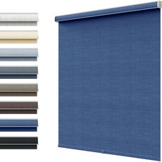 SLKWDOBD 린넨 롤러 셰이드 무선 원단 롤러 블라인드 열 차단 방 어둡게 자외선 차단 암막 내리기 창문 셰이드 가정용 및 사무