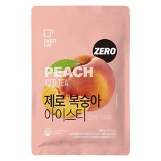 스위트컵 제로 복숭아 아이스티 파우더, 500g, 3개, 1개입
