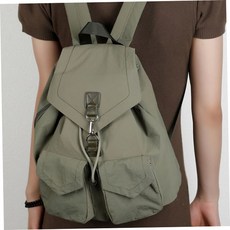 여성 투포켓 포인트 심플 캐주얼 데일리 버클 백팩 79000EA 1EA, 민트