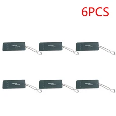 1-20PCS 생존 휘슬 키체인 높은 데시벨 휴대용 비상 안전 도구 야외 캠핑 심판, 02 6pcs