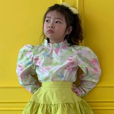 블라우스 여아 아동 유아 주니어 봄 프릴 로라