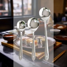 써빙스푼 카페 하이볼 커트러리 칵테일 수저 디저트, 스텐써빙스푼-대