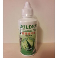 PePe GOLDEN 蘆薈清耳液120ml 犬貓專用，溫和清潔，舒緩呵護, 1個, 120ml