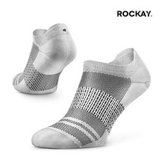 로케이 러닝양말 애자일 기능성 물집방지 압박 양말 런닝 아치 서포트, 에코화이트, 1개