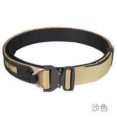 RST 紅星 浪騎士快拆腰帶 浪人戰術雙層腰帶 金屬扣具, 沙色, 1個