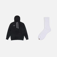 NIKE Park Swoosh 連帽衫 CW6894-010 + Well Done 襪子