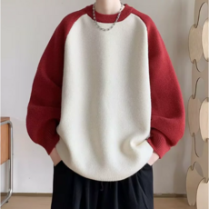 남성복 가을 겨울 라운드 긴팔 니트 남성 니트