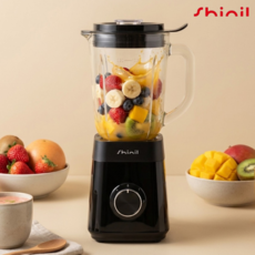 [26년형]신일 초고속 1.5L 중형 유리 믹서기 SMX-NT1500 파워 블렌더 이유식 미니 고속 대용량 가정용 소형믹서기, Smx/nt1500 compact