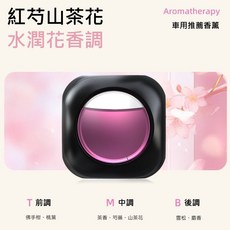 車用香薰冷氣出風口香氛, 1個, 紅芍山茶花【水潤花香調】