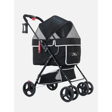 現貨含運!! 《百嬌客 Petique》Swift 輕巧寵物推車 綠松石色/黑色 貓咪適用, 1個, 黑色, 黑色