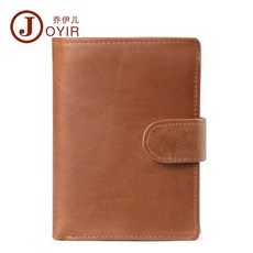 JOYIR 乔伊儿 男士真皮錢包 復古牛皮短夾 多卡位零錢包