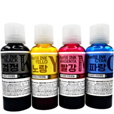 국내산 대용량 호환 삼성잉크 INK-K610 SL-T1670W J1560W T1672W T1675W T2270W 무한리필잉크, 삼성 4색세트 300ml, 1개