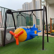 놀이터 키즈팬션 놀이기구 유치원 어린이 정원 그네 펜션 흔들의자 센터 비행기, 항공기 270 x 238 x 235