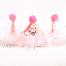 공주 왕자 왕관 머리띠 (파티용품 연극 소품), 1개, 스팡클왕관머리띠(핑크)