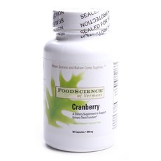 FOOD SCIENCE OF VERMONT 蔓越莓 400 毫克膠囊, 60顆, 1罐