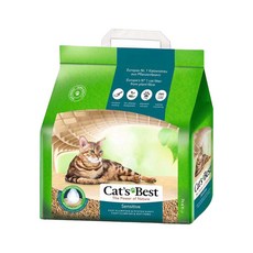 Cat's Best 凱優 黑標 環保木屑砂強效, 1包, 8L, 凝結木屑砂