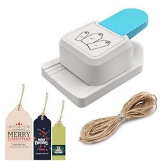 엠보싱 모서리 코터 건물 고정 문양 공예 정밀 테두리, 1개, 라운드 아크 + 린넨 로프