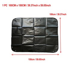 1Pc 홈 원예 용품 심기 매트 포팅 패드 접이식 정원 식물 꽃 냄비 재사용 가능한 방수, 18 Black 100 X 150CM