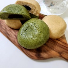 제주도 배송 쑥찐빵 보리빵 보리찐빵 제주 쑥빵, 30개, 80g