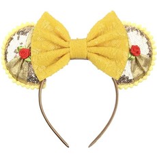 CLGIFT 미녀와 야수에서 영감을 받은 미키 귀 골드 미니 귀, CLGIFT 미녀와 야수에서 영감을 받은 미키 귀, 골