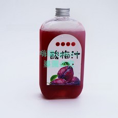 嗨購 飲料瓶300 350ml冷飲奶茶果汁PET透明商用一次性包裝塑料瓶痠梅湯空瓶子, 1個, 透明瓶 +貼紙,300ml 整箱350個 按件拍