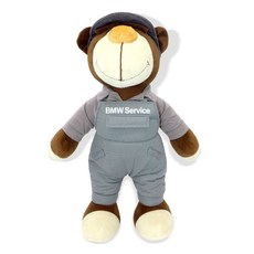 非凡優選 機車機車頭盔熊公仔機修賽車拉力熊尾箱吊飾玩偶agv頭盔小熊, 機修熊, 1個